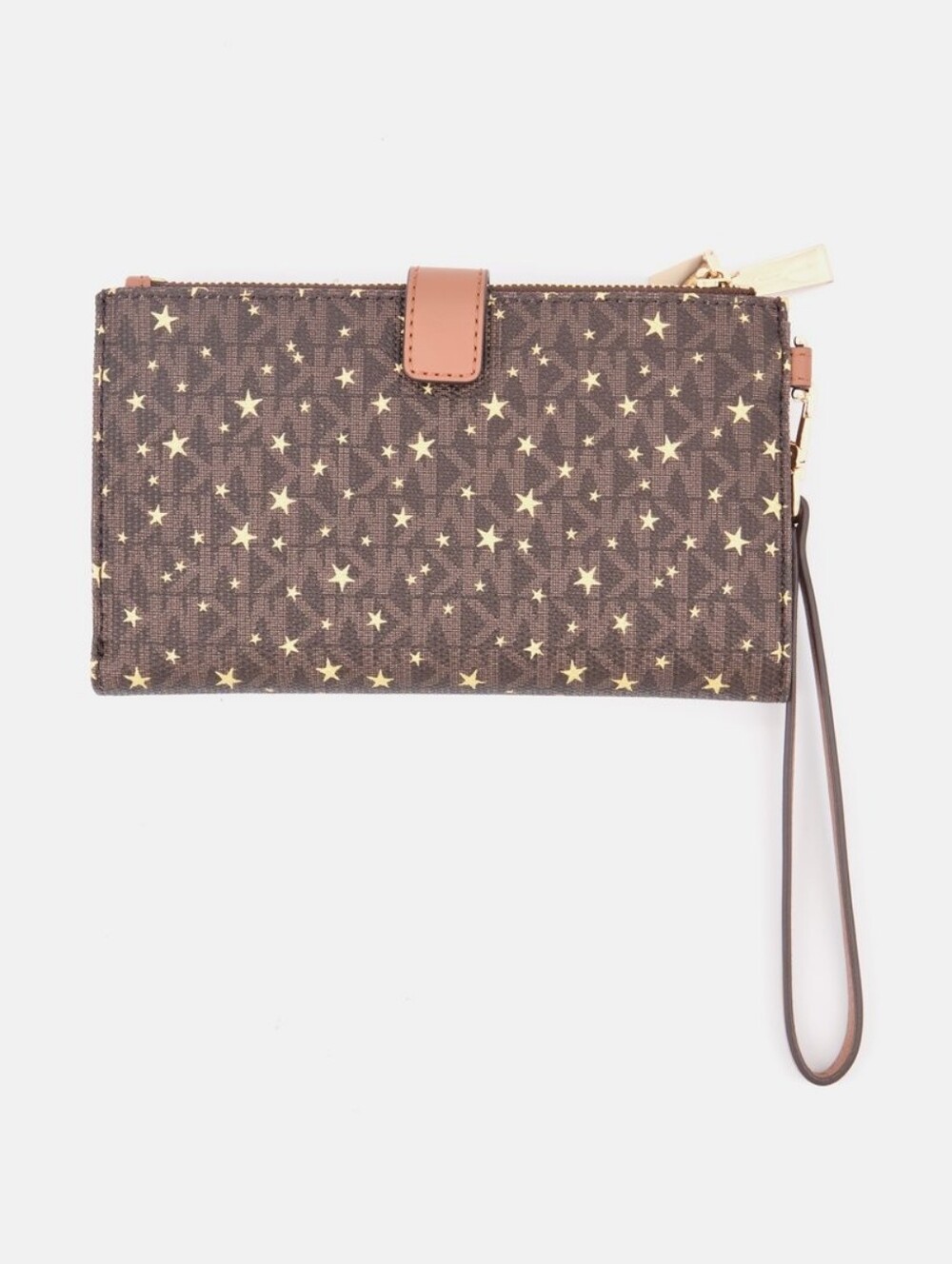 Brand New Michael Kors Black Large Wristlet with Gold Star Accent - Picture 5 of 7